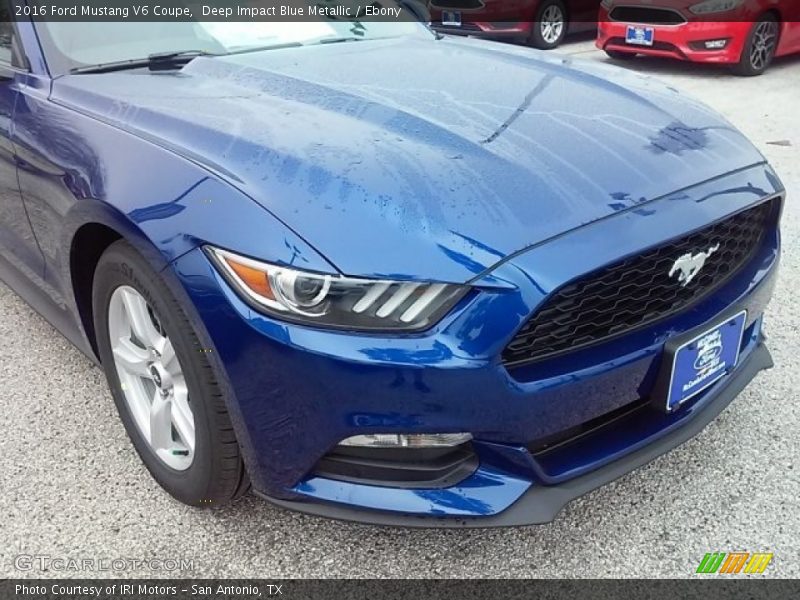 Deep Impact Blue Metallic / Ebony 2016 Ford Mustang V6 Coupe