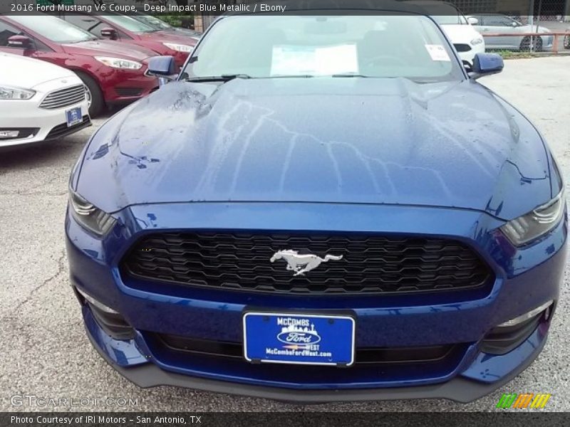 Deep Impact Blue Metallic / Ebony 2016 Ford Mustang V6 Coupe