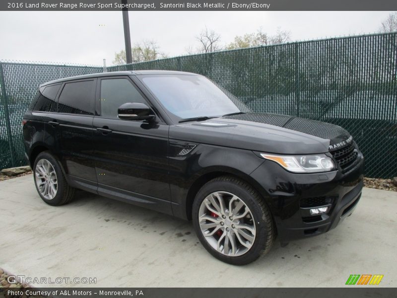Santorini Black Metallic / Ebony/Ebony 2016 Land Rover Range Rover Sport Supercharged