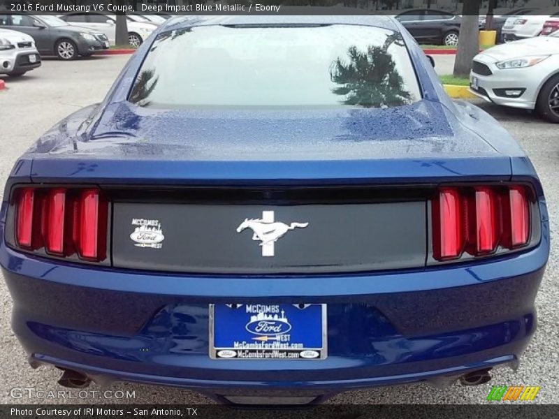 Deep Impact Blue Metallic / Ebony 2016 Ford Mustang V6 Coupe