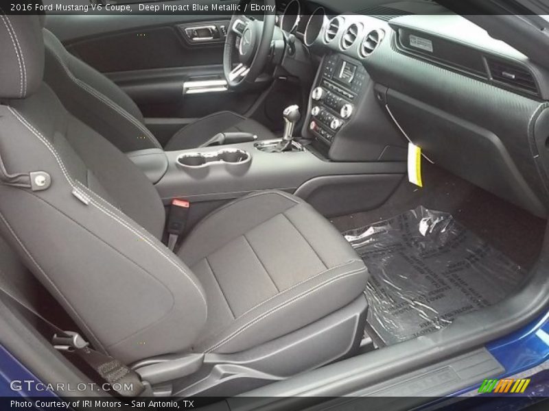 Deep Impact Blue Metallic / Ebony 2016 Ford Mustang V6 Coupe