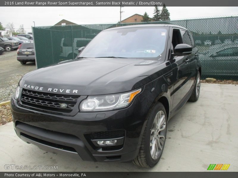 Santorini Black Metallic / Ebony/Ebony 2016 Land Rover Range Rover Sport Supercharged