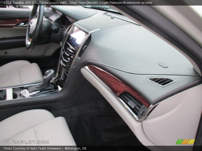 Silver Coast Metallic / Light Platinum/Brownstone Accents 2013 Cadillac ATS 2.0L Turbo Luxury AWD