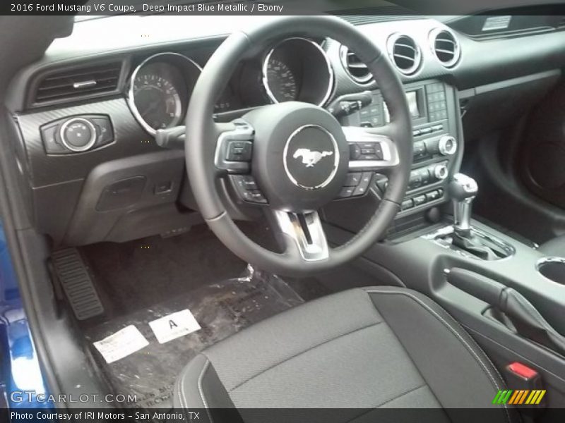 Deep Impact Blue Metallic / Ebony 2016 Ford Mustang V6 Coupe