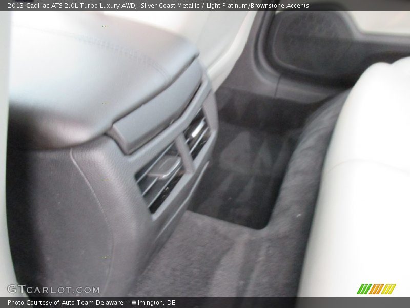 Silver Coast Metallic / Light Platinum/Brownstone Accents 2013 Cadillac ATS 2.0L Turbo Luxury AWD