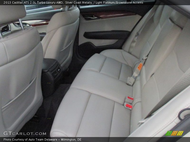 Silver Coast Metallic / Light Platinum/Brownstone Accents 2013 Cadillac ATS 2.0L Turbo Luxury AWD
