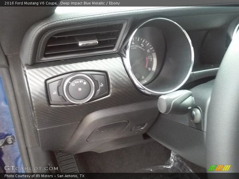 Deep Impact Blue Metallic / Ebony 2016 Ford Mustang V6 Coupe