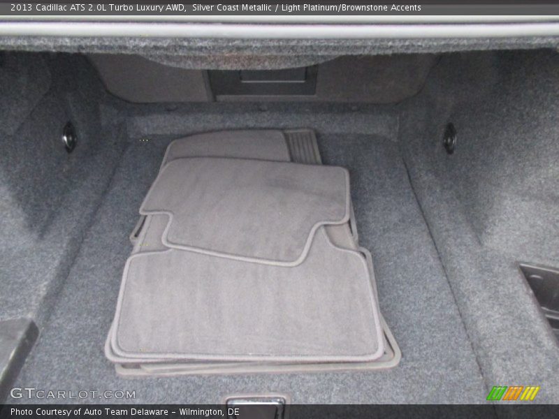Silver Coast Metallic / Light Platinum/Brownstone Accents 2013 Cadillac ATS 2.0L Turbo Luxury AWD