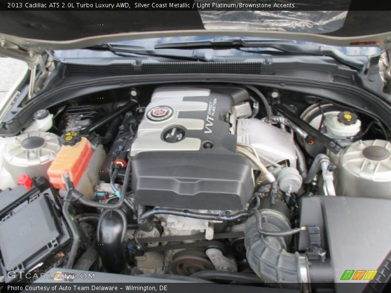 Silver Coast Metallic / Light Platinum/Brownstone Accents 2013 Cadillac ATS 2.0L Turbo Luxury AWD