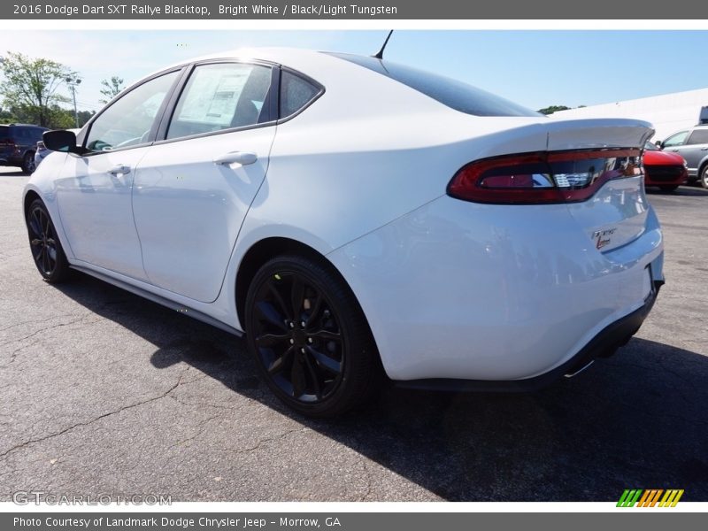 Bright White / Black/Light Tungsten 2016 Dodge Dart SXT Rallye Blacktop