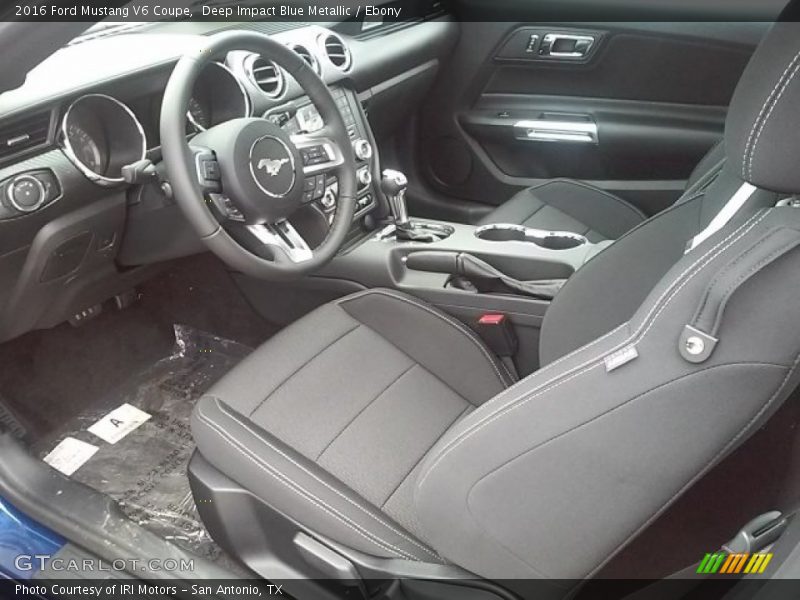 Deep Impact Blue Metallic / Ebony 2016 Ford Mustang V6 Coupe