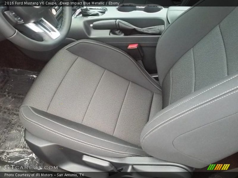 Deep Impact Blue Metallic / Ebony 2016 Ford Mustang V6 Coupe