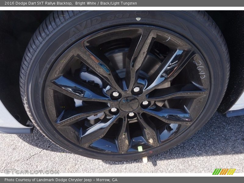 Bright White / Black/Light Tungsten 2016 Dodge Dart SXT Rallye Blacktop