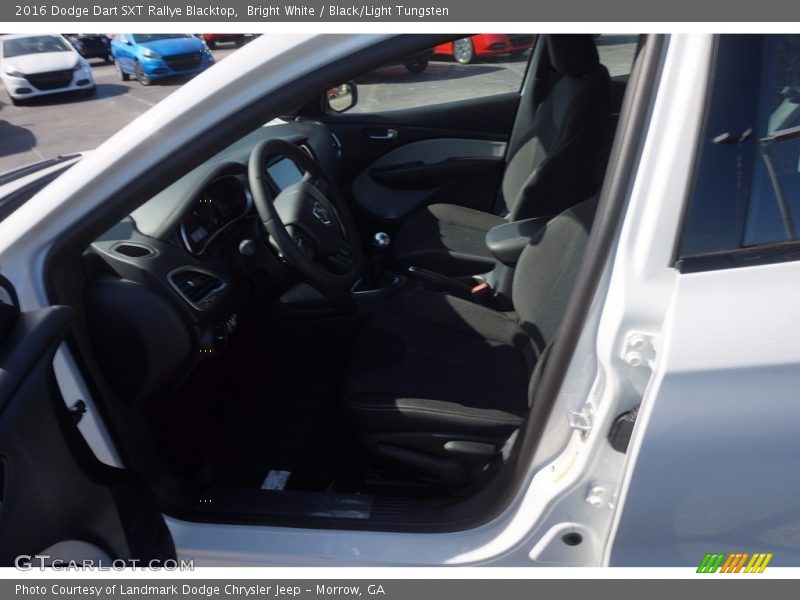 Bright White / Black/Light Tungsten 2016 Dodge Dart SXT Rallye Blacktop