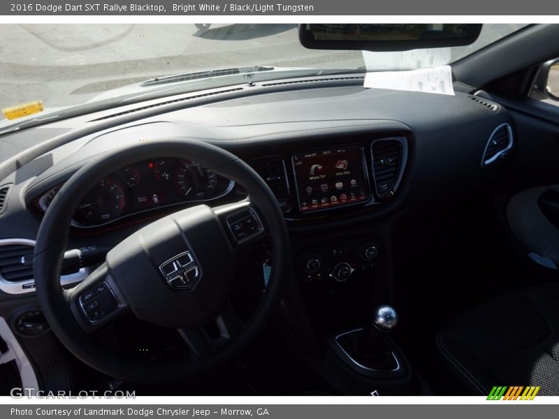 Bright White / Black/Light Tungsten 2016 Dodge Dart SXT Rallye Blacktop