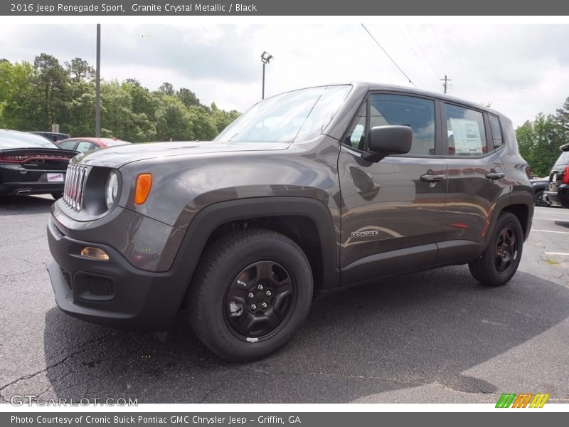 Granite Crystal Metallic / Black 2016 Jeep Renegade Sport
