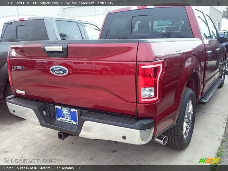 Ruby Red / Medium Earth Gray 2016 Ford F150 XLT SuperCrew