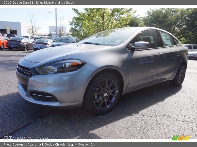 Billet Silver Metallic / Black 2016 Dodge Dart SE
