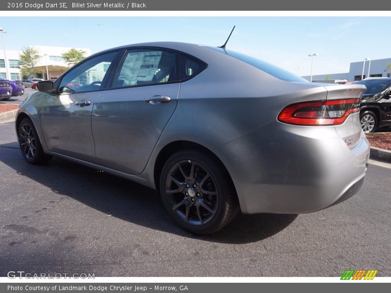 Billet Silver Metallic / Black 2016 Dodge Dart SE