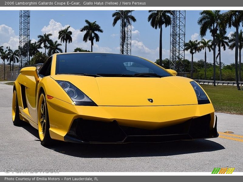 Giallo Halys (Yellow) / Nero Perseus 2006 Lamborghini Gallardo Coupe E-Gear