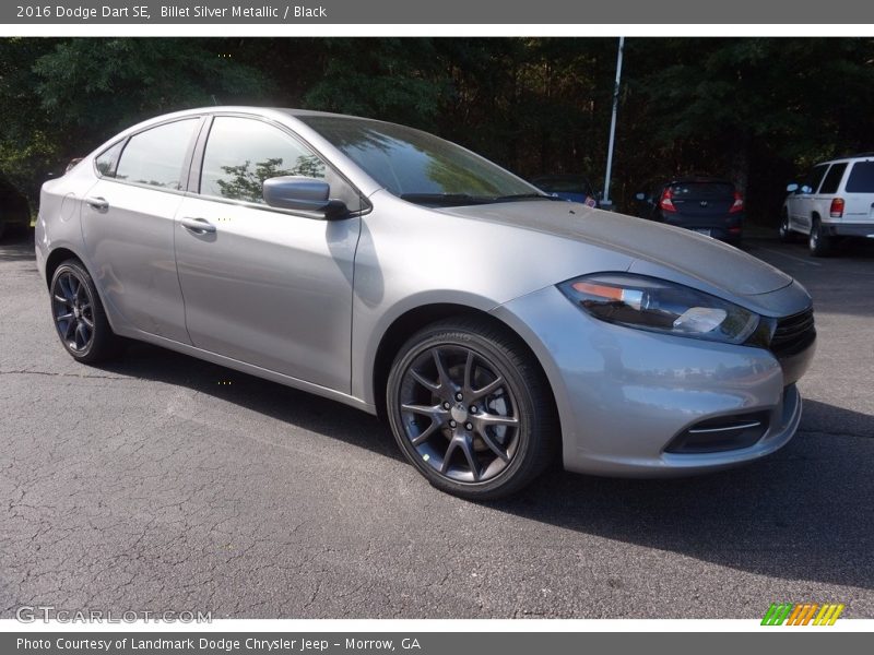 Billet Silver Metallic / Black 2016 Dodge Dart SE
