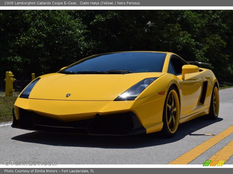 Giallo Halys (Yellow) / Nero Perseus 2006 Lamborghini Gallardo Coupe E-Gear