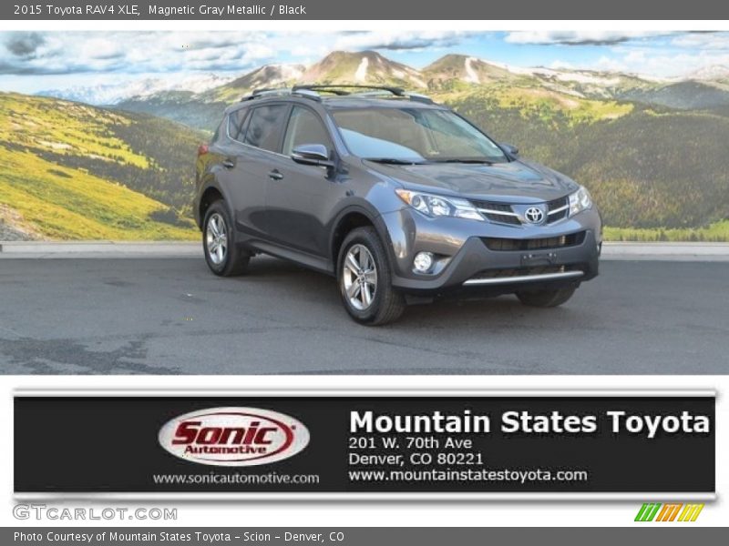 Magnetic Gray Metallic / Black 2015 Toyota RAV4 XLE