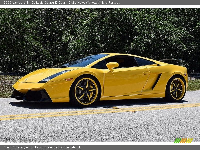 Giallo Halys (Yellow) / Nero Perseus 2006 Lamborghini Gallardo Coupe E-Gear