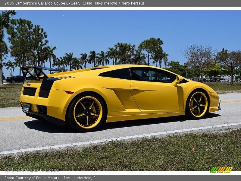 Giallo Halys (Yellow) / Nero Perseus 2006 Lamborghini Gallardo Coupe E-Gear