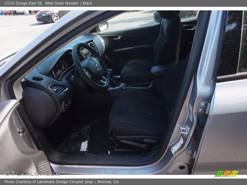 Billet Silver Metallic / Black 2016 Dodge Dart SE
