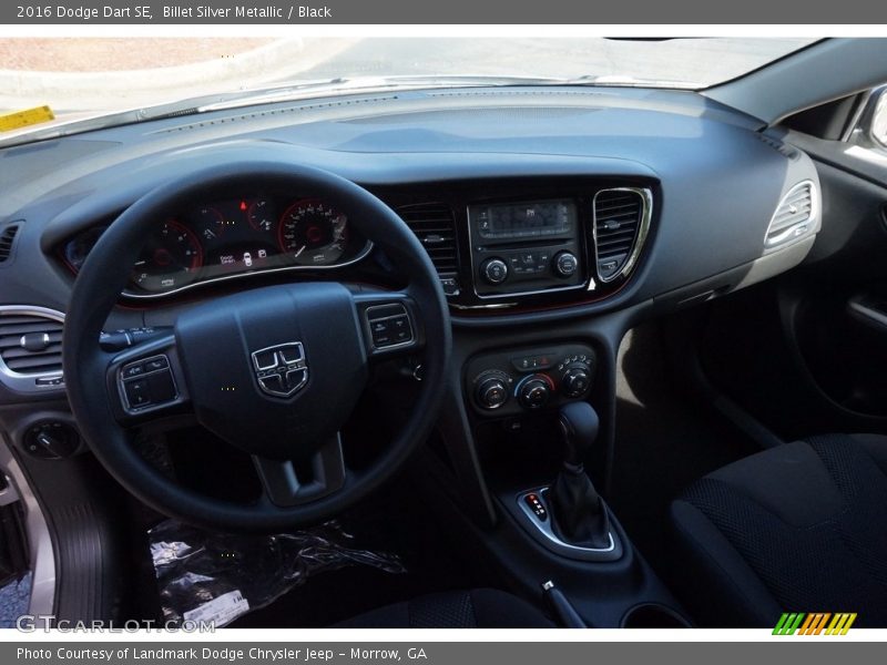 Billet Silver Metallic / Black 2016 Dodge Dart SE