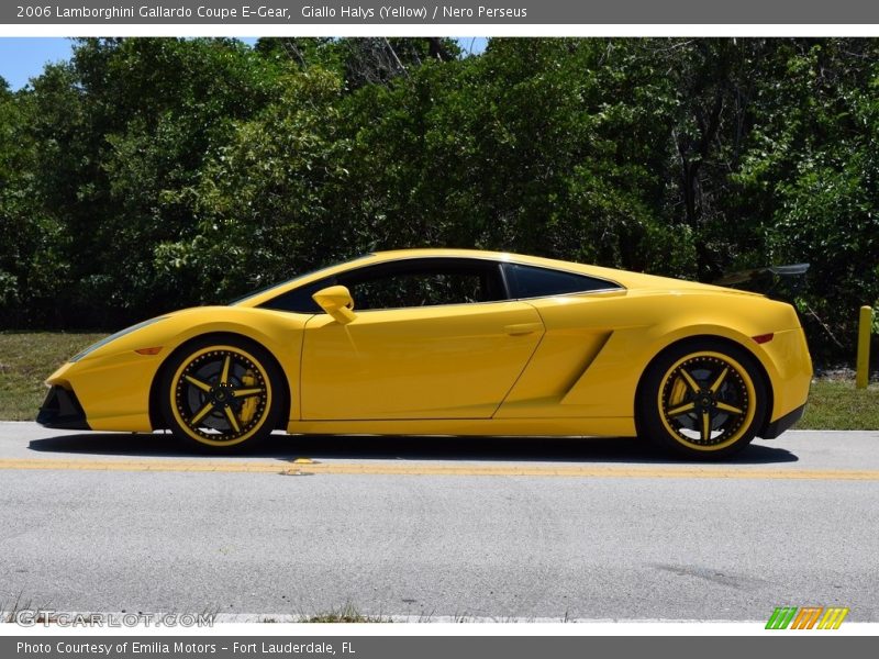 Giallo Halys (Yellow) / Nero Perseus 2006 Lamborghini Gallardo Coupe E-Gear