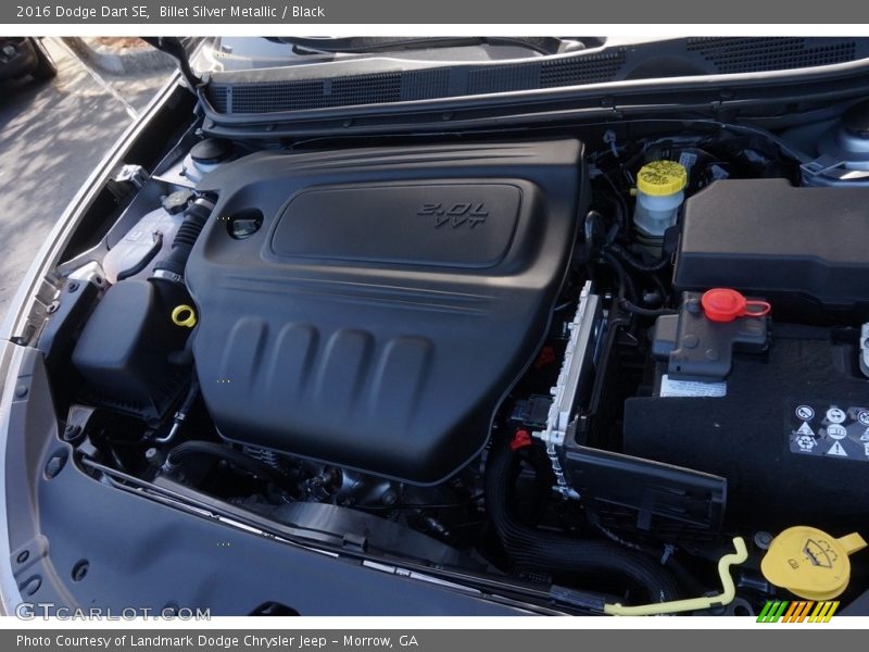 Billet Silver Metallic / Black 2016 Dodge Dart SE