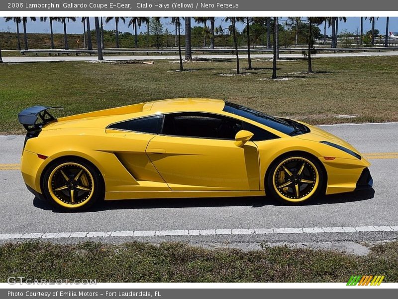 Giallo Halys (Yellow) / Nero Perseus 2006 Lamborghini Gallardo Coupe E-Gear