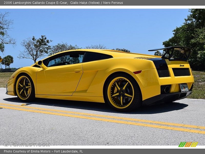 Giallo Halys (Yellow) / Nero Perseus 2006 Lamborghini Gallardo Coupe E-Gear