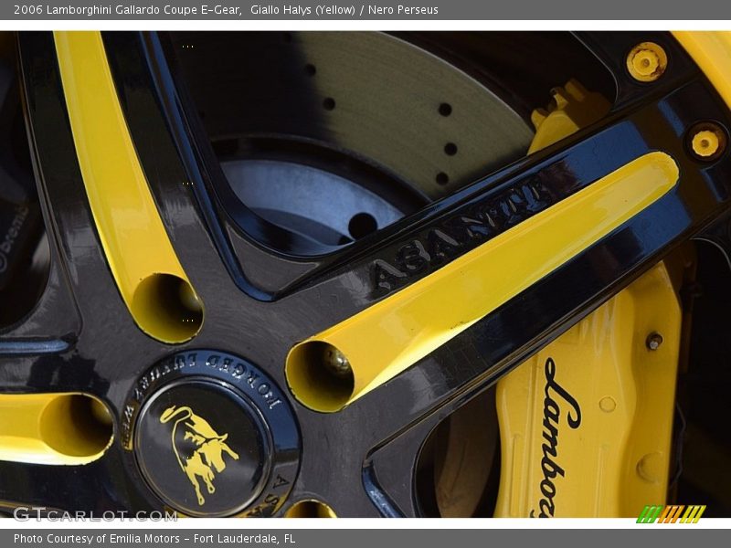 Giallo Halys (Yellow) / Nero Perseus 2006 Lamborghini Gallardo Coupe E-Gear