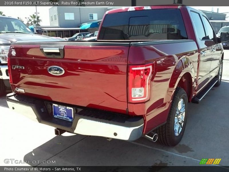 Ruby Red / Medium Earth Gray 2016 Ford F150 XLT SuperCrew