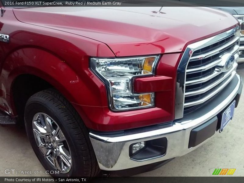 Ruby Red / Medium Earth Gray 2016 Ford F150 XLT SuperCrew