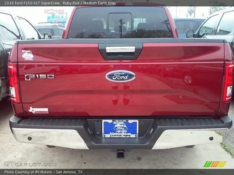 Ruby Red / Medium Earth Gray 2016 Ford F150 XLT SuperCrew