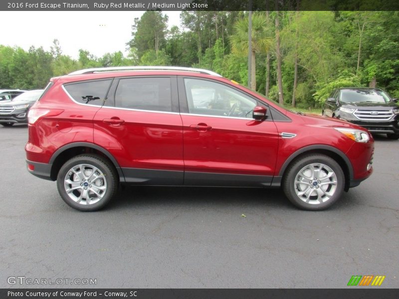 Ruby Red Metallic / Medium Light Stone 2016 Ford Escape Titanium