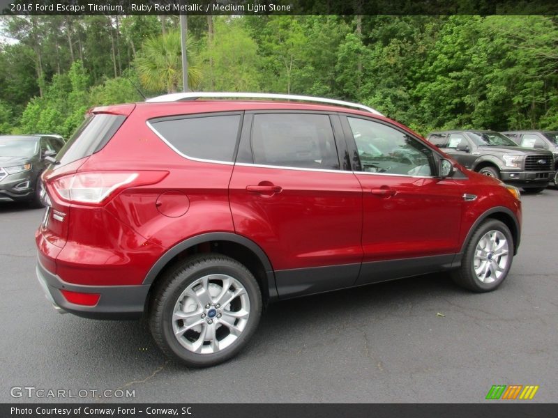 Ruby Red Metallic / Medium Light Stone 2016 Ford Escape Titanium