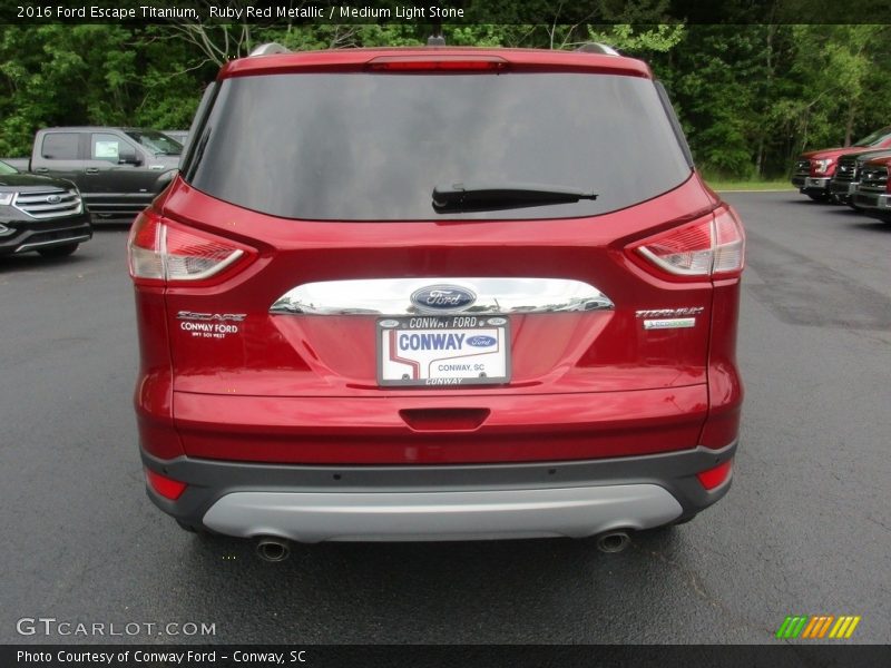 Ruby Red Metallic / Medium Light Stone 2016 Ford Escape Titanium