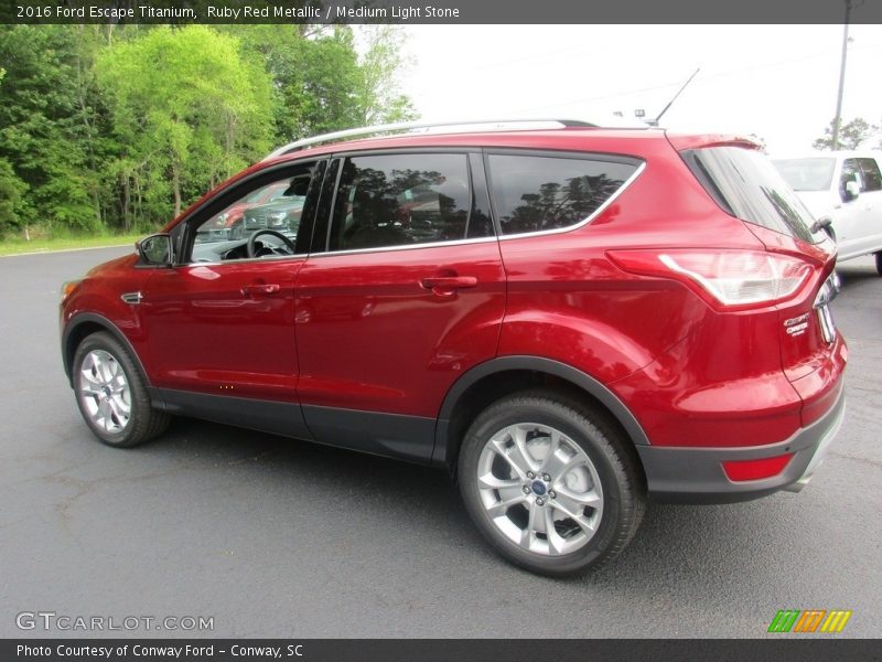 Ruby Red Metallic / Medium Light Stone 2016 Ford Escape Titanium