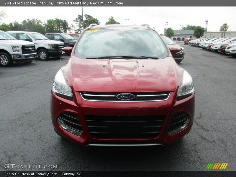 Ruby Red Metallic / Medium Light Stone 2016 Ford Escape Titanium