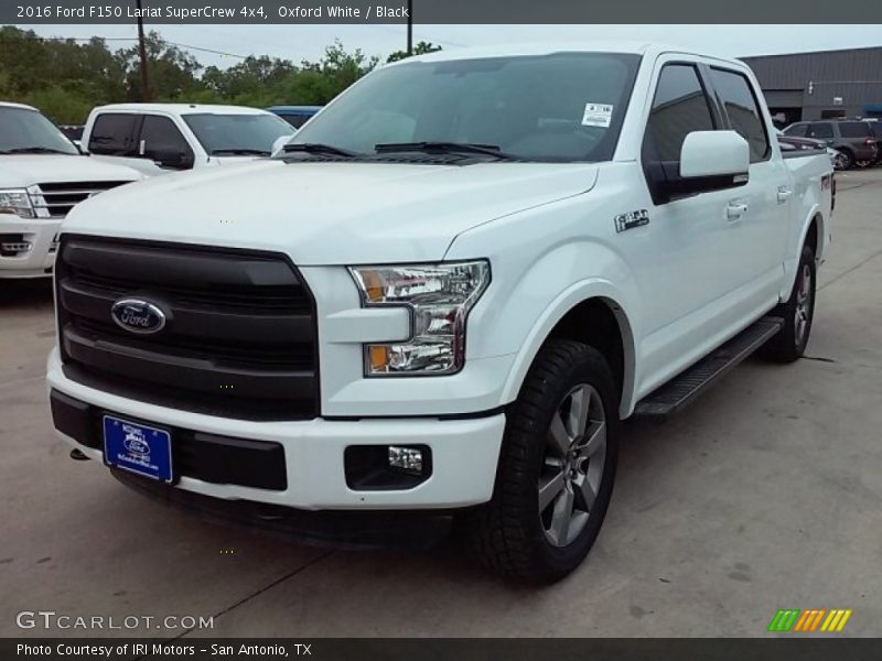 Oxford White / Black 2016 Ford F150 Lariat SuperCrew 4x4
