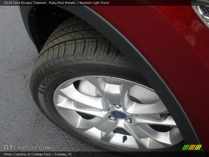 Ruby Red Metallic / Medium Light Stone 2016 Ford Escape Titanium