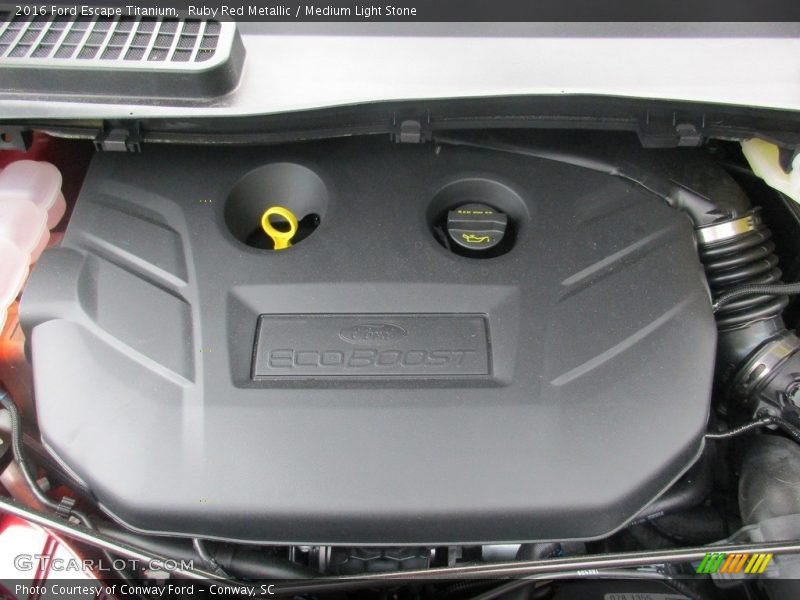 Ruby Red Metallic / Medium Light Stone 2016 Ford Escape Titanium