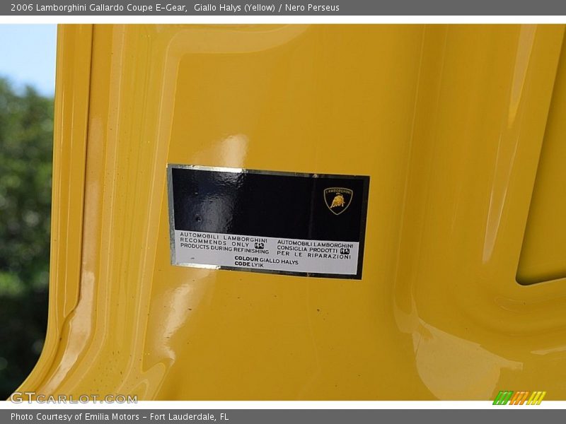 2006 Gallardo Coupe E-Gear Giallo Halys (Yellow) Color Code LY1K