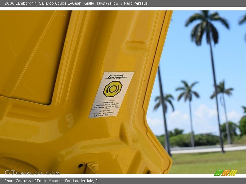 Info Tag of 2006 Gallardo Coupe E-Gear