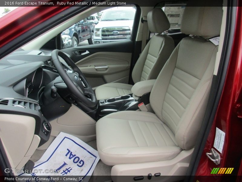 Ruby Red Metallic / Medium Light Stone 2016 Ford Escape Titanium